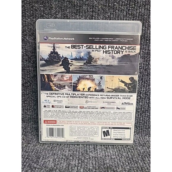 Call of Duty: Modern Warfare 3 MW3 Sony Playstation 3 PS3, 2011 CIB - Picture 2 of 4
